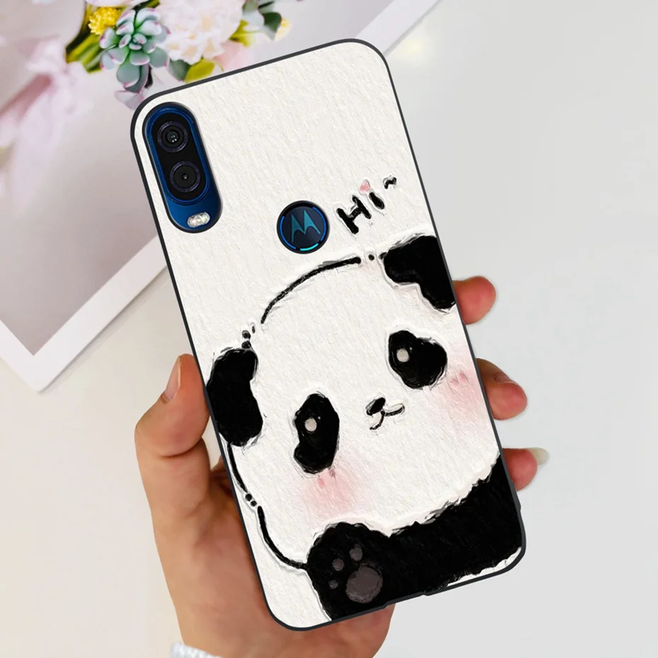 Lovely Printing Case For Motorola Moto One Vision Soft Silicone TPU Back Cover For MOTO One Vision XT1970-1 XT1970-2 Phone Cases