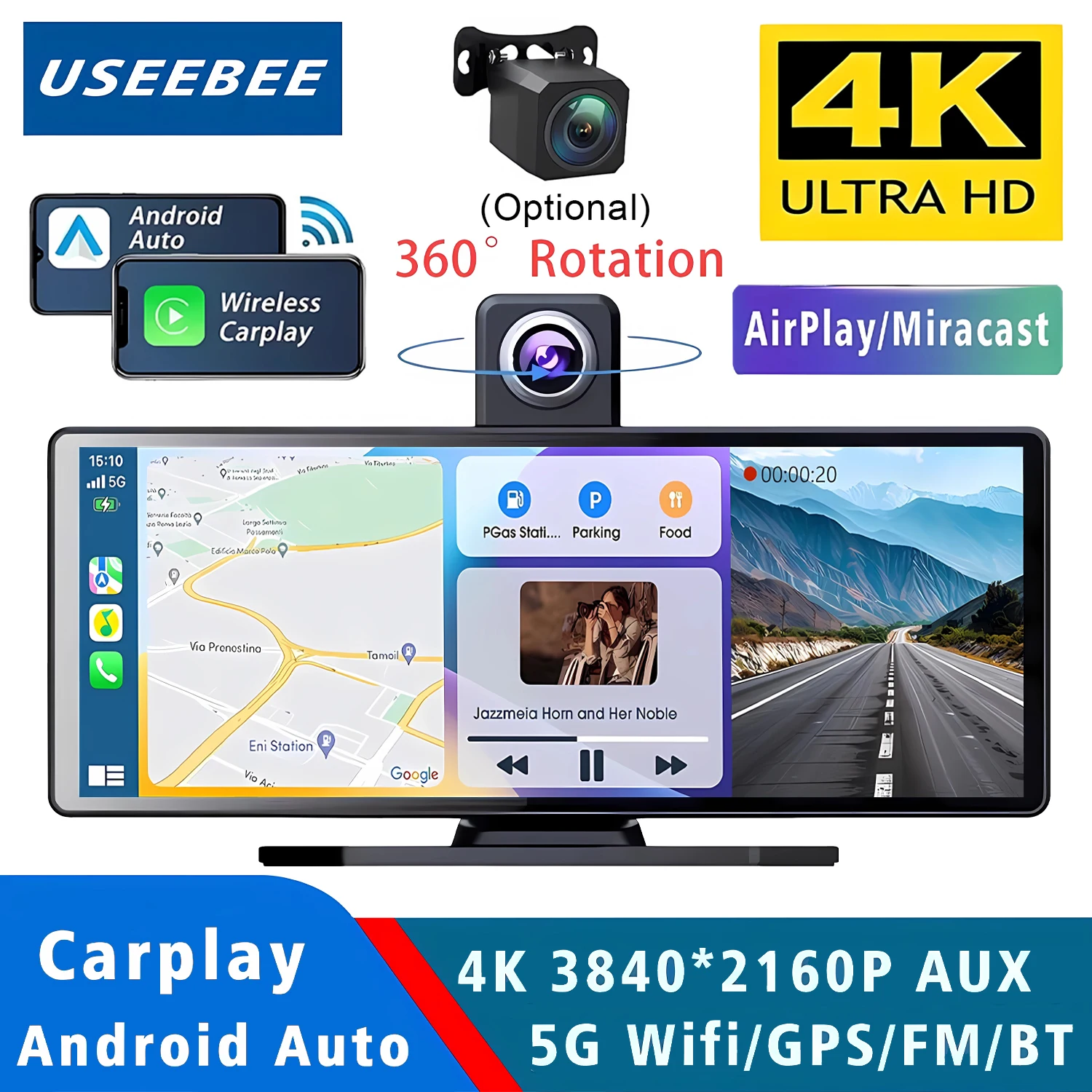 camera-embarquee-4k-3840-2160p-avec-carplay-android-auto-gps-wifi-5g-fm-bt-double-objectif-boite-noire-enregistreur-de-conduite-pour-voiture-et-camion