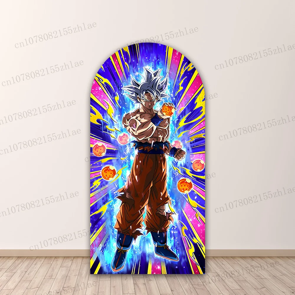 Dragon Ball Arch Photography Backdrop Birthday Party Photo Background Cartoon Photography Backdrop