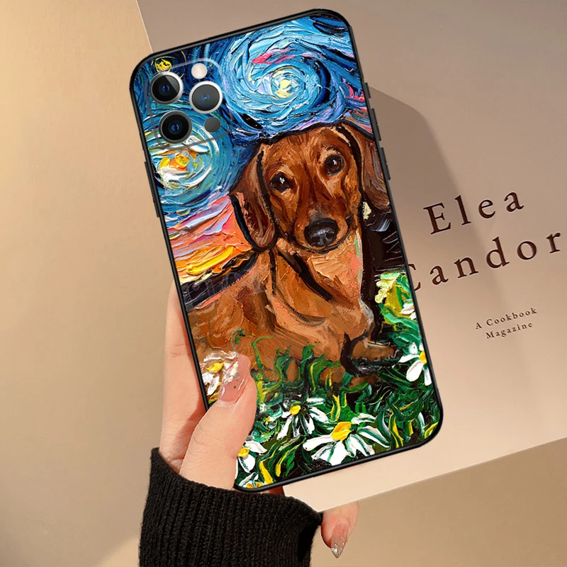 حافظة كلب ألماني لطيفة لهاتف آيفون 16 15 14 13 11 12 17 Pro Max 12 13 mini 15 16 Plus 16e 17 غطاء خلفي هوائي #5