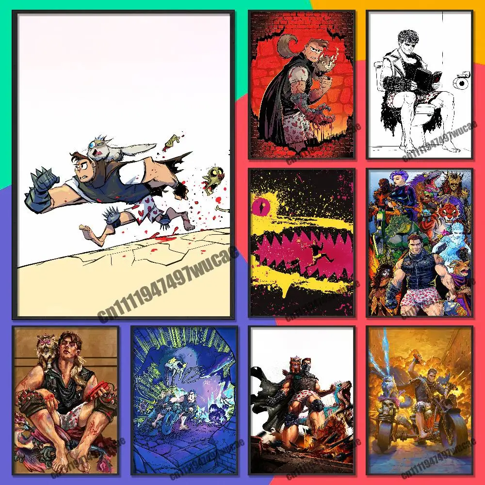 For D-Dungeon Crawler Carl Poster Cover Sticker Paper Home Decoration Custom Self-adhesive Souvenirs Playbill