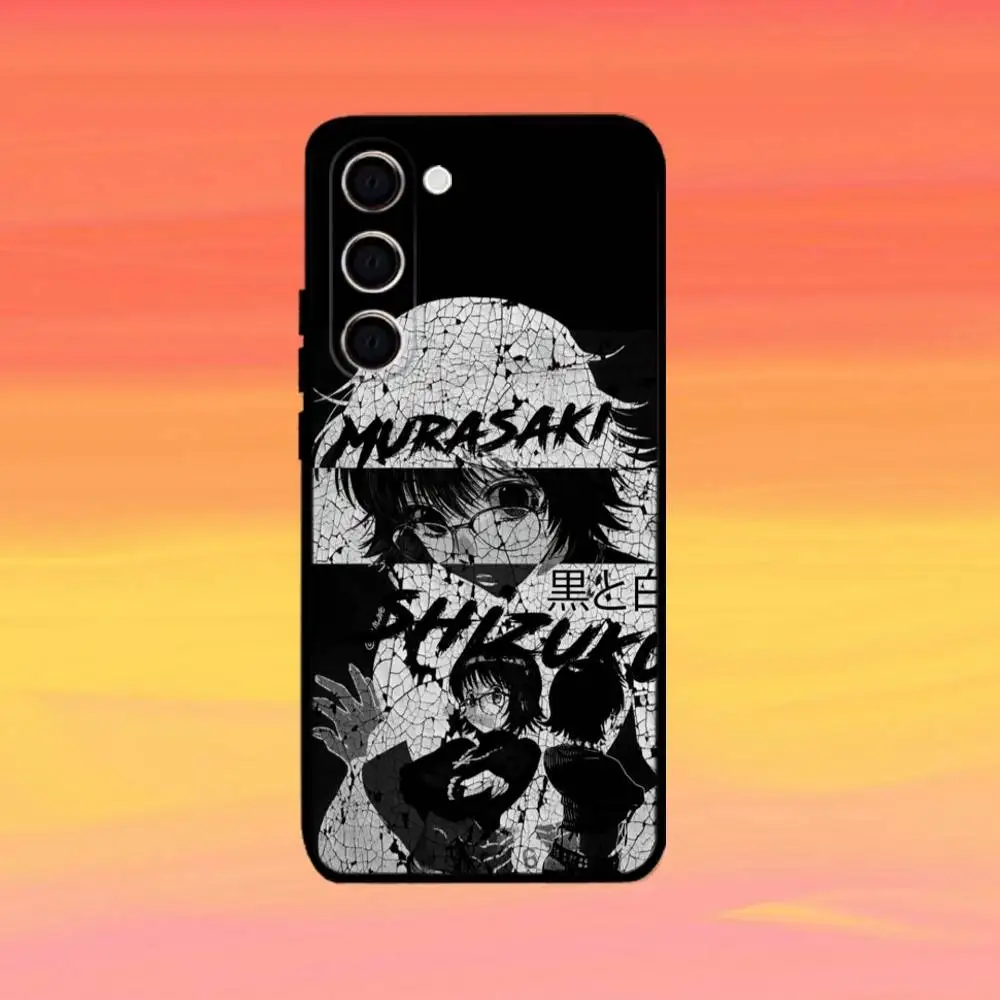 S-Shizuku M-Murasaki Anime  Phone Case For Samsung Galaxy A73,A72,A71,A70,A53,A52,A51,Others Soft Black Cover
