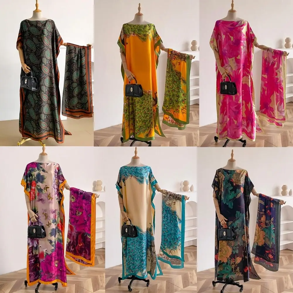 

Новый женский шарф с цветочным принтом и бабочкой в виде павлина, элегантная повседневная накидка с принтом, шаль, мягкие модные аксессуары, накидка, шаль, шарф для женщин