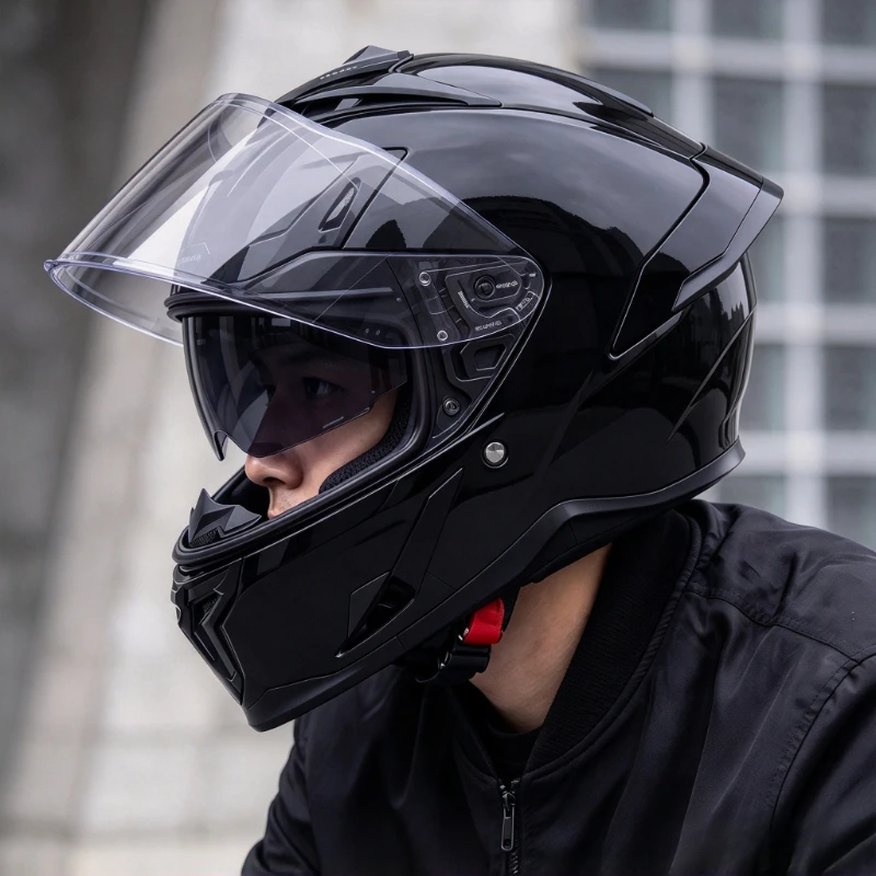 Capacete de motocicleta integr - Motorcycle Helmet Sun Visor Inner avaliação e preço