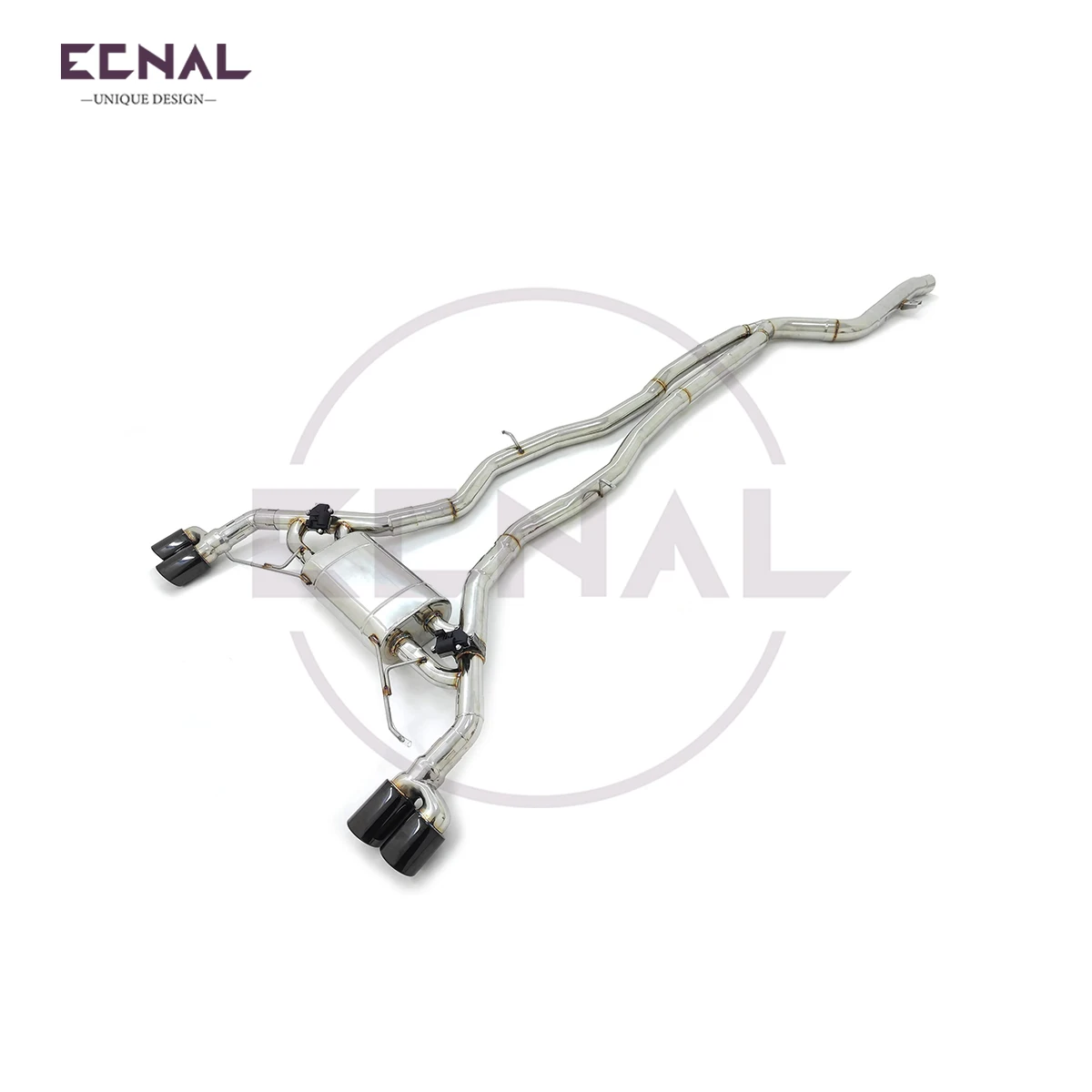 

Выхлопная система Ecnal с клапаном и глушителем для BMW G01 G02 X3 X4 M40i B58 3.0T, высококачественная спортивная система Catback из нержавеющей стали SS304