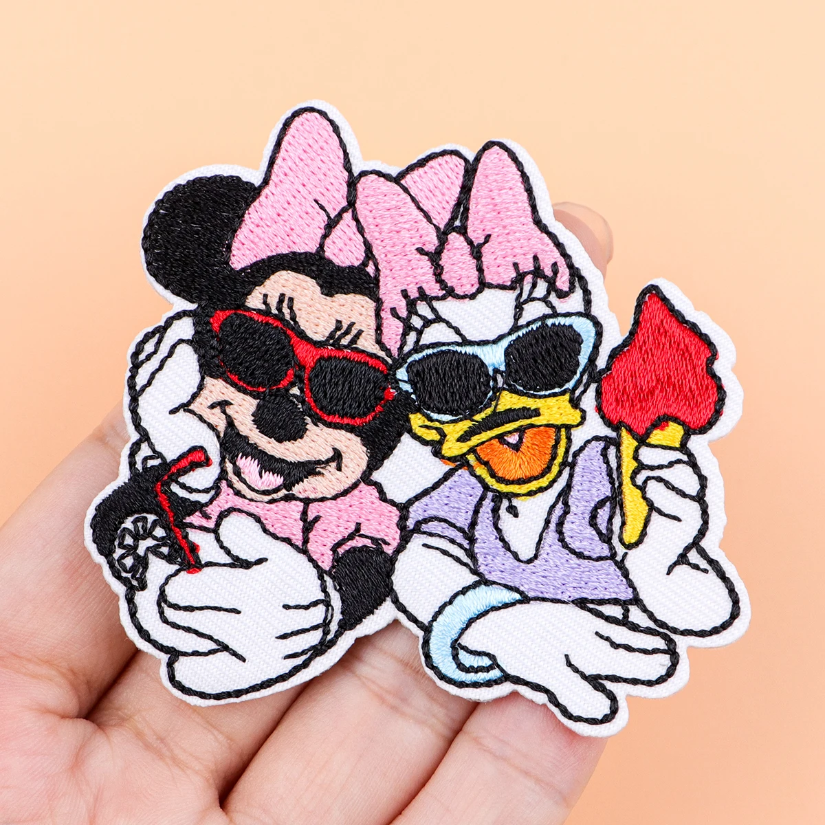 Toppe ricamate di Topolino Toppa di animali carini per abbigliamento Toppe termoadesive su zaini Adesivi per giacche fai da te per gli amici
