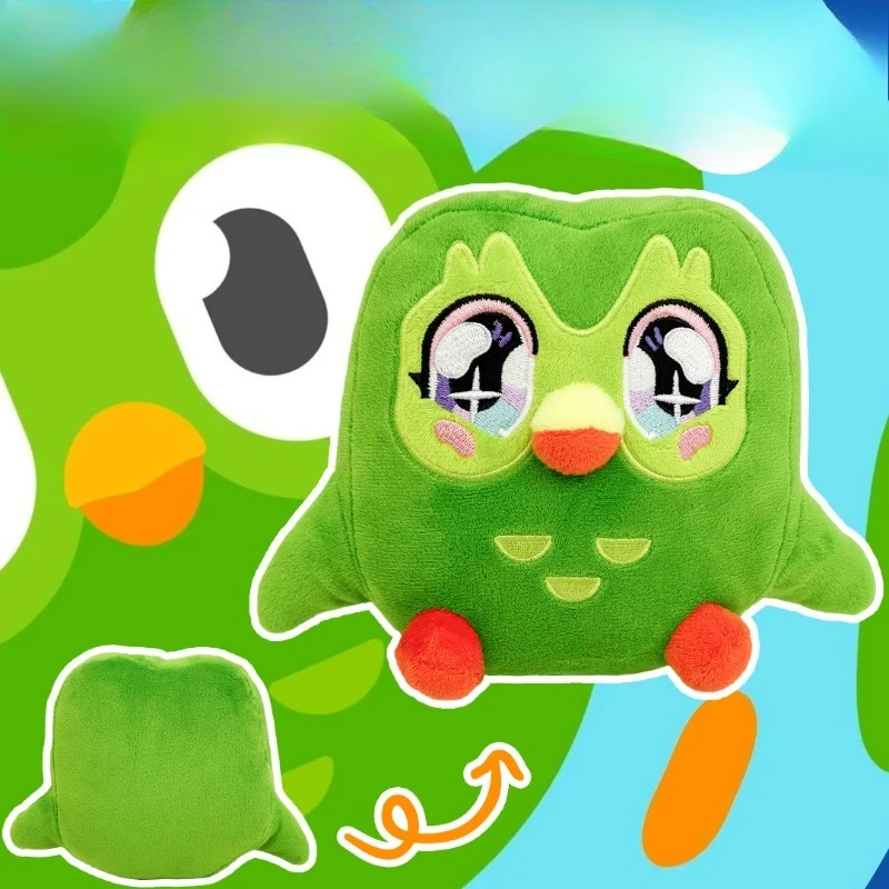 

Плюшевая игрушка «Зеленая сова» 2026: милая аниме-кукла, мягкая плюшевая игрушка, подарок на день рождения для детей, украшение для комнаты, коллекционный кавайный подарок