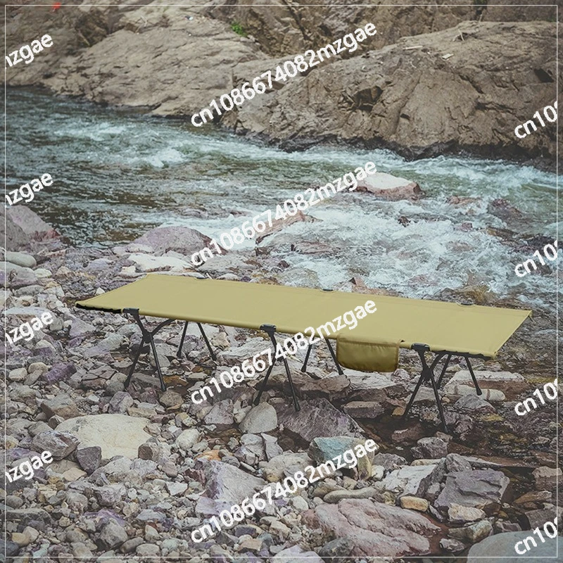 Outdoor camp bed dual-purpose single folding bed portable recliner office lunch escort bed