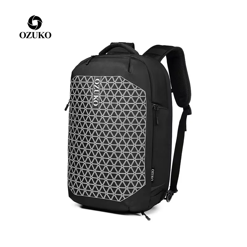 

OZUKO Men's Anti theft Backpack for Men and Teenagers 15.6-inch Laptop Business Backpack with Shoe Bag Waterproof Travel Backpac