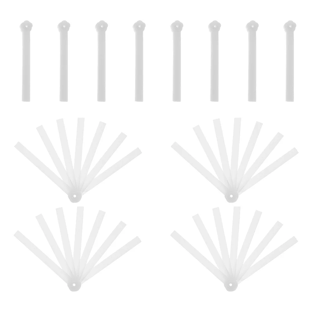 

12pcs Folding Fan Frame Diy Hand Fan Making Kit Plastic Foldable Ribs For Crafts Repair Educational Projects Party Favors