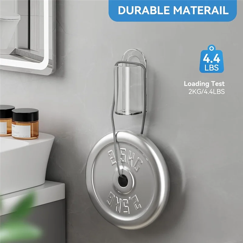 AT63-Electric Toothbrush Holders Punch-Free Wall-Mounted Toothbrush Rack Wall Mounted Tooth Brushing Holder For Bathroom