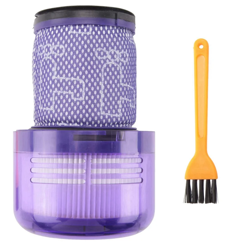 Y59A 2Pcs Hepa Filter For Dyson V12 Vacuum Cleaner Rear Filter Replacement Spare Parts Washable Filter With Cleaning Brush