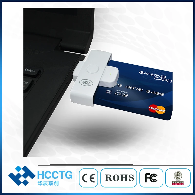 

Original ACS ACR39U-N1 ISO7816 CCID USB Type A Interface Mini Pocket Contact Smart Card Reader