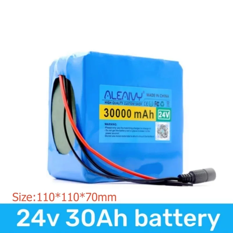 Aleaivy 24V 6S6P 30Ah 25.2V18650 batería de litio, con BMS, máquina cortadora de sillas de ruedas, bicicleta eléctrica, scooter eléctrico