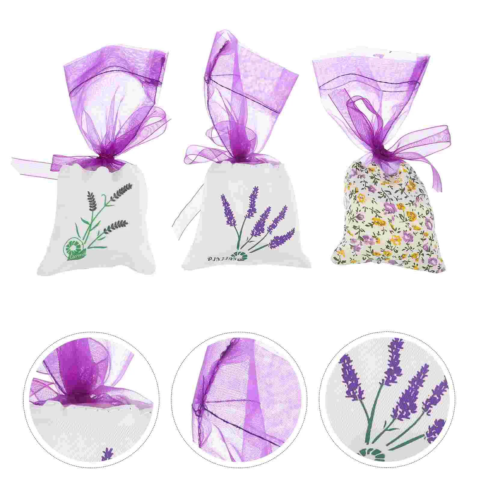 15pcs Empty Cotton Lavender Sachet Refillable Fragrance Flower Pouch Portable Scented Pouch sachet empty bags