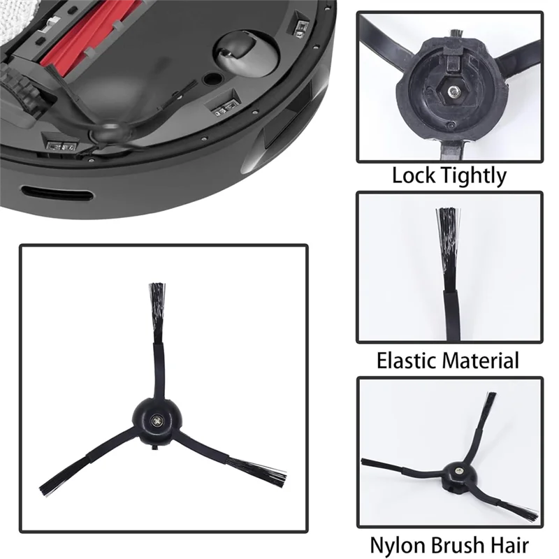 BAAN-Set untuk Roborock Q Revo Aksesori Pengganti Penyedot Debu Sikat Sisi Utama Filter Hepa Kain Pel Aksesori Kantong Debu Ki