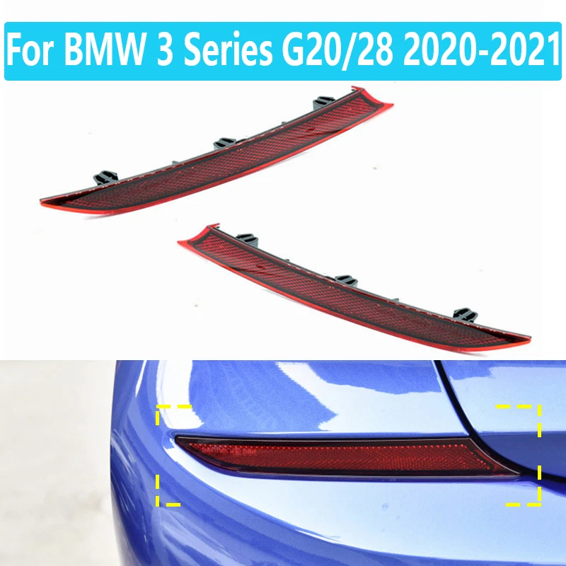 63148074230 For BMW 3 Series G20/28 320i325i330i 2020-2021Rear Bumper Reflector