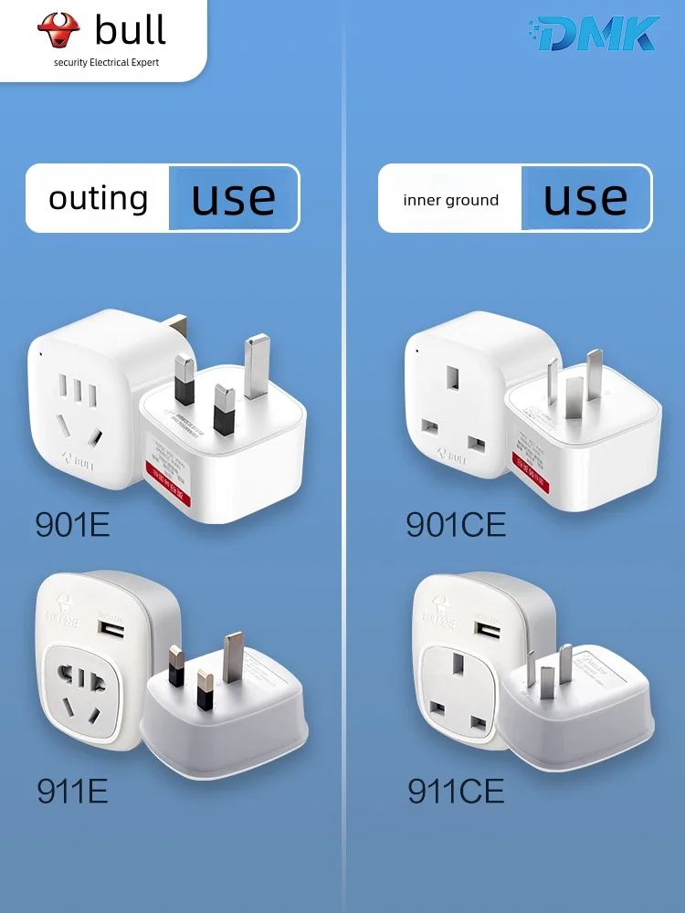 Touro Hong Kong Conversão Plug, Macau Conversor, Adaptador Padrão Britânico, Britânico Carregador Soquete