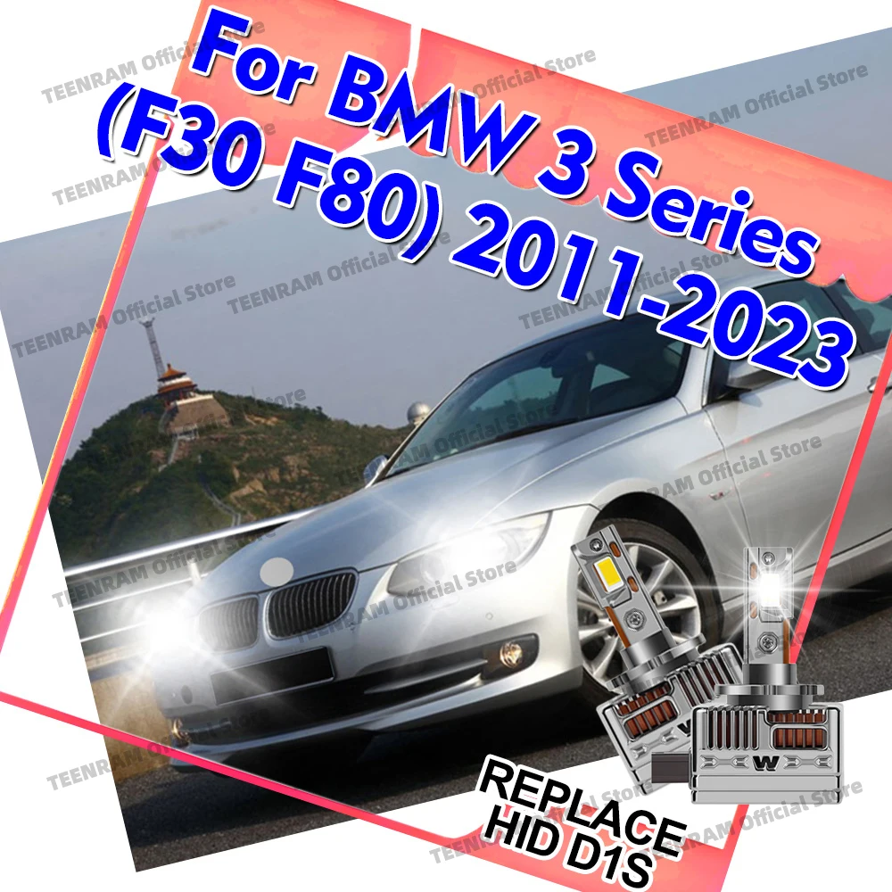 

2Pcs D1S Copper Tube Headlight Bulbs 50000LM LED For BMW 3 Series F30 F80 2011-2023 2012 2013 2014 2015 2016 2017 2018 2019 2020