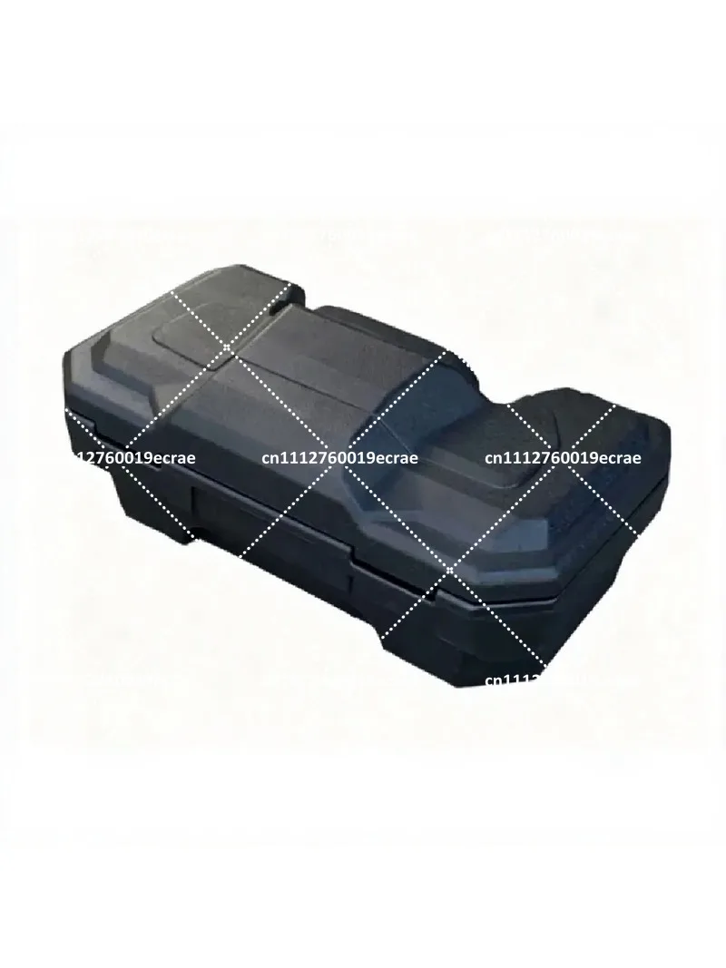Waterproof HDPE ATV Rear Cargo Box with Lock and Backrest, 75x40x29cm Storage Case for Quad UTV Beach Buggy
