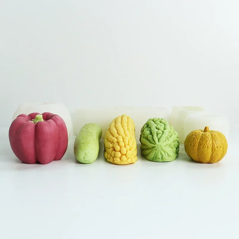 Vegetable Fruit Series Silicone Molds 3d Corn Avocado Cucumber Fondant Mouse Cake Mold DIY Pastry Tools Baking Accessories