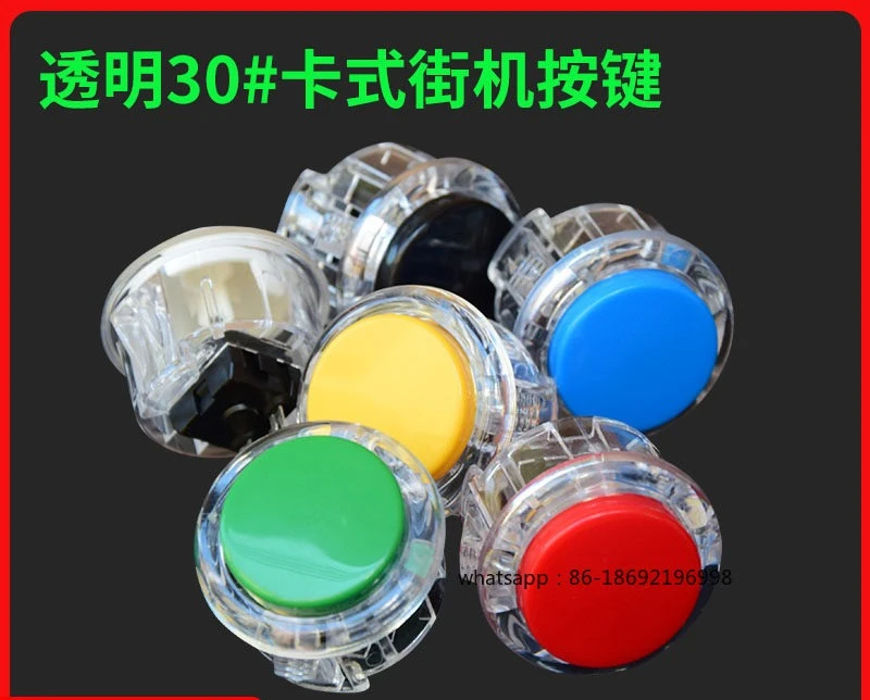 Double arcade function keys Moonlight Treasure Box Game Console Video Game 30 Universal Accessories Transparent Buttons