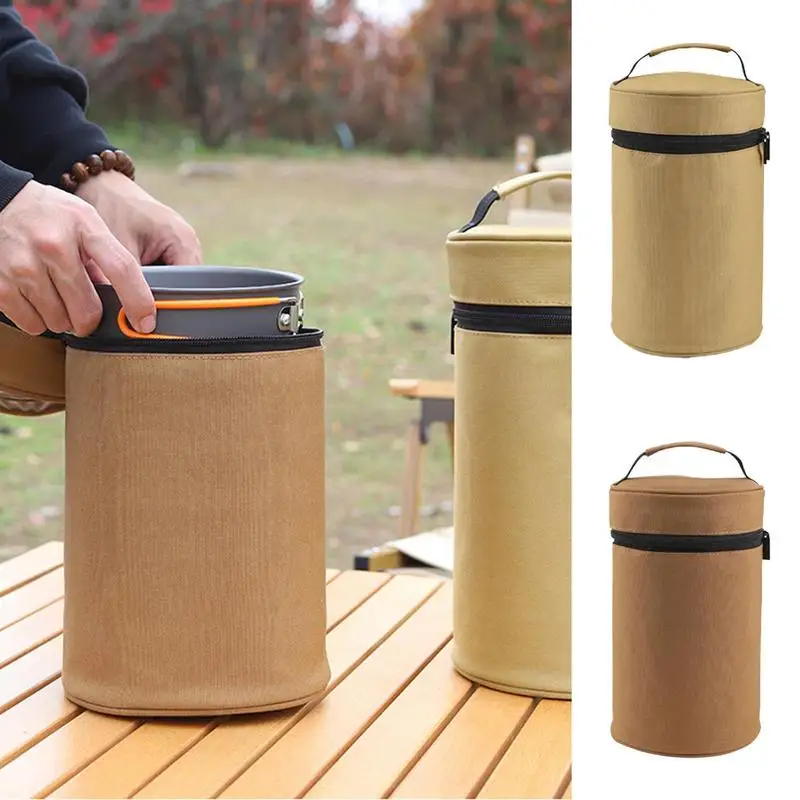 Camping Dinnerware Organizer Bag Camping Cookware Storage Bag Anti-collision Plate Bowls And Chopsticks Bag With Comfortable