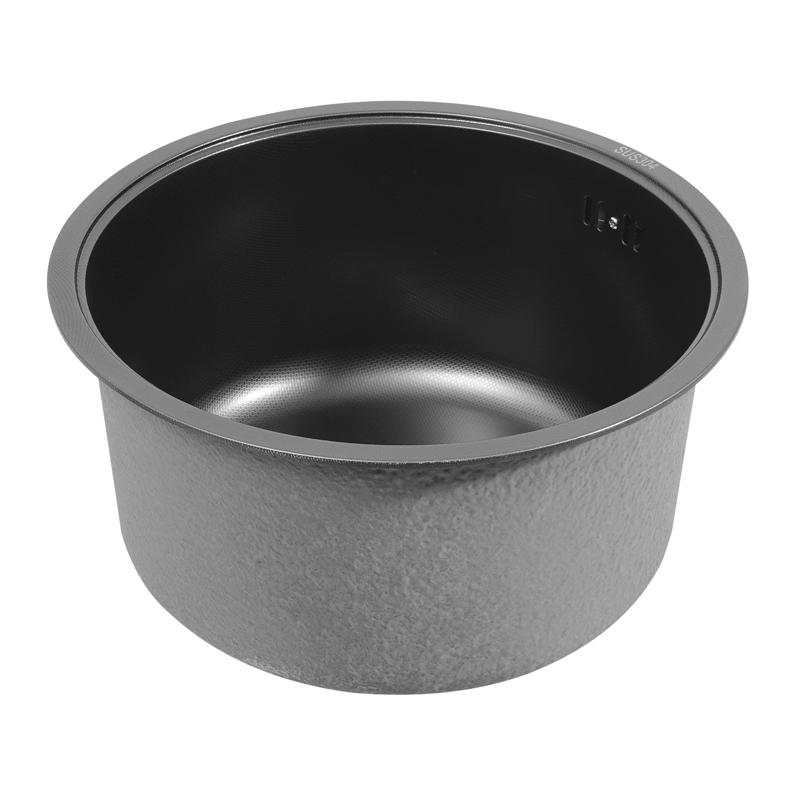 Runde Küchenspüle 14,2x7,5 Zoll, Einzelbecken-Spüle aus 304 Edelstahl mit Sieb, Nano-Beschichtung für Wohnmobil-Bar – Detail 9