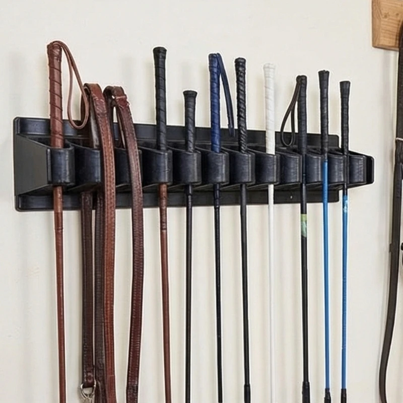Wall Mounted Whip and Crop Holder For Equestrian Gear Organization And Storage 4XBB