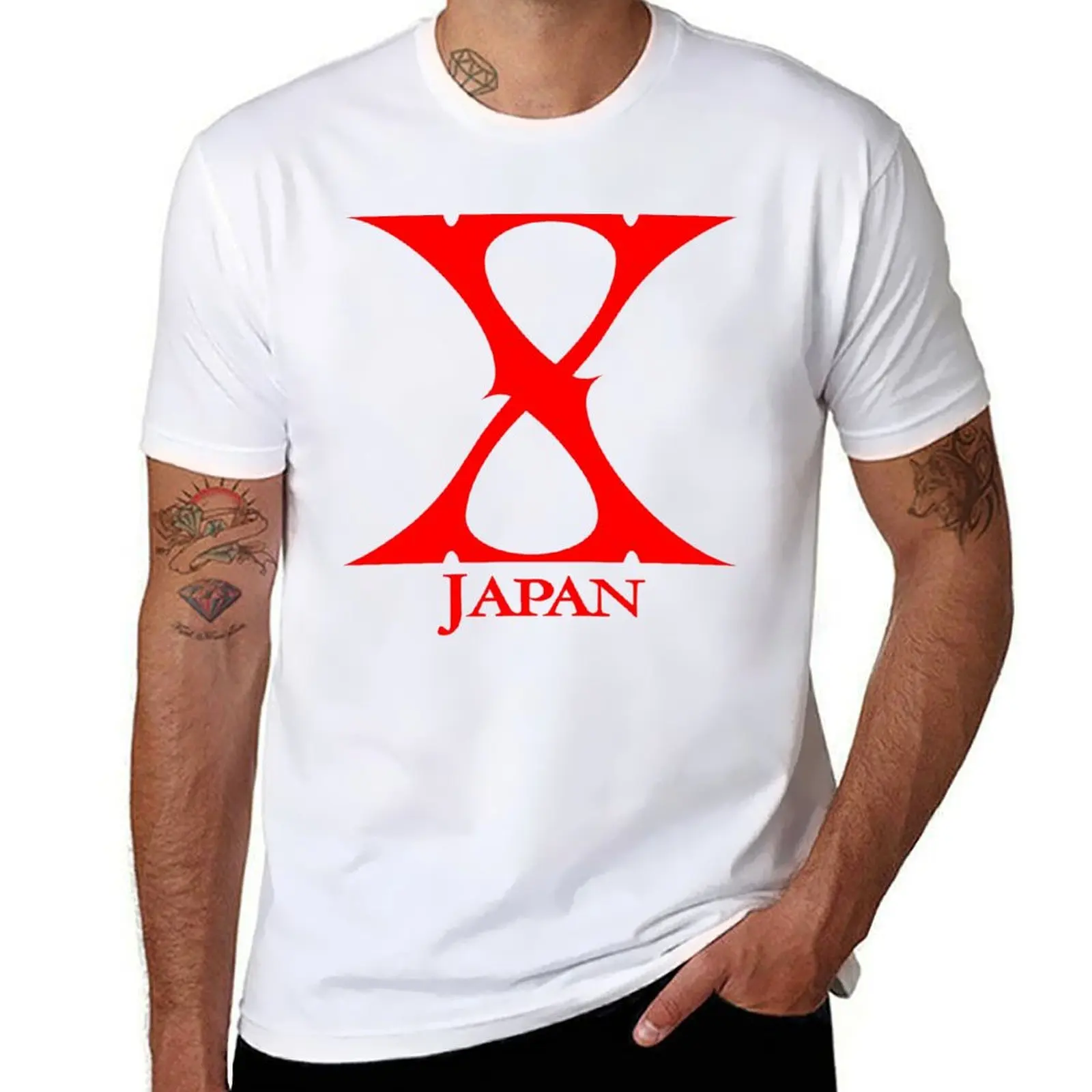 

Red XJapan Products T-Shirt t shirts designer man t shirts for men casual T-Shirt