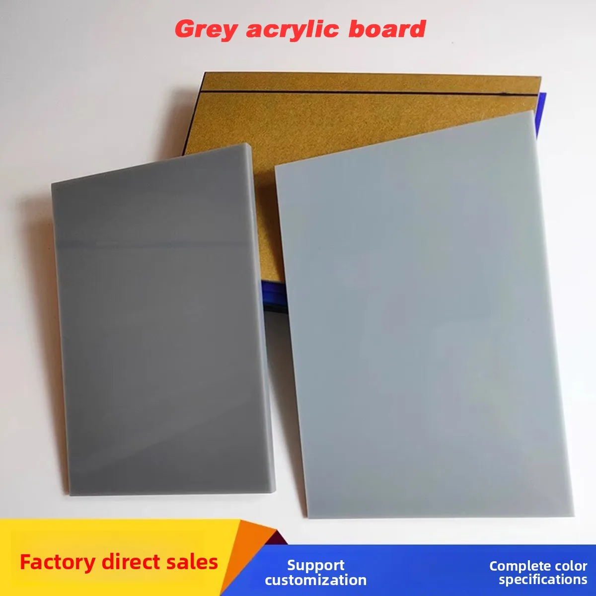

Grey Acrylic Board 3 5 8 10mm Deep Grey Light Grey Organic Glass Material Customized Laser Cutting Processing
