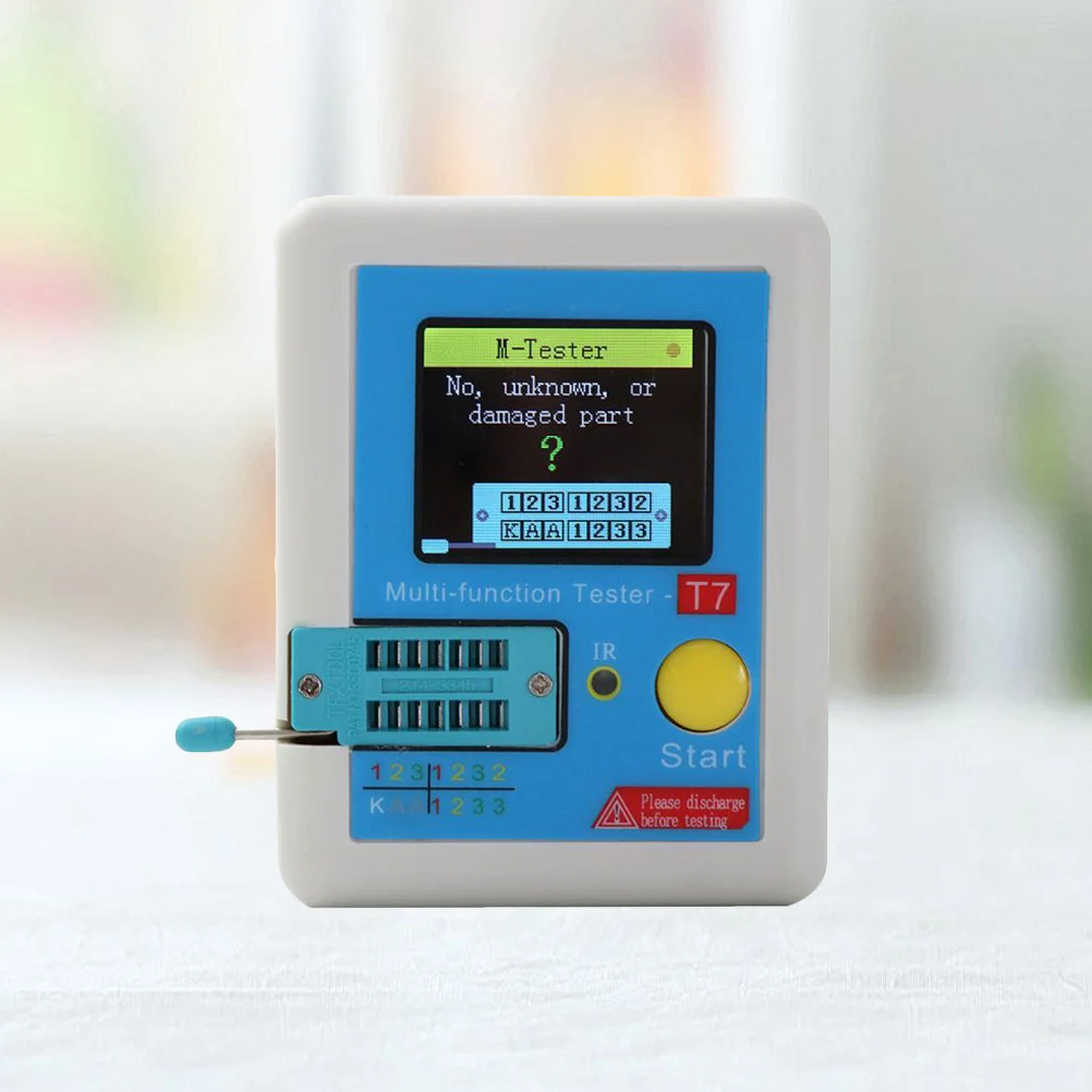 

1pc Screen Tester Capacitance Resistance Inductance Meter Auto Detect Npn Pnp Mosfet