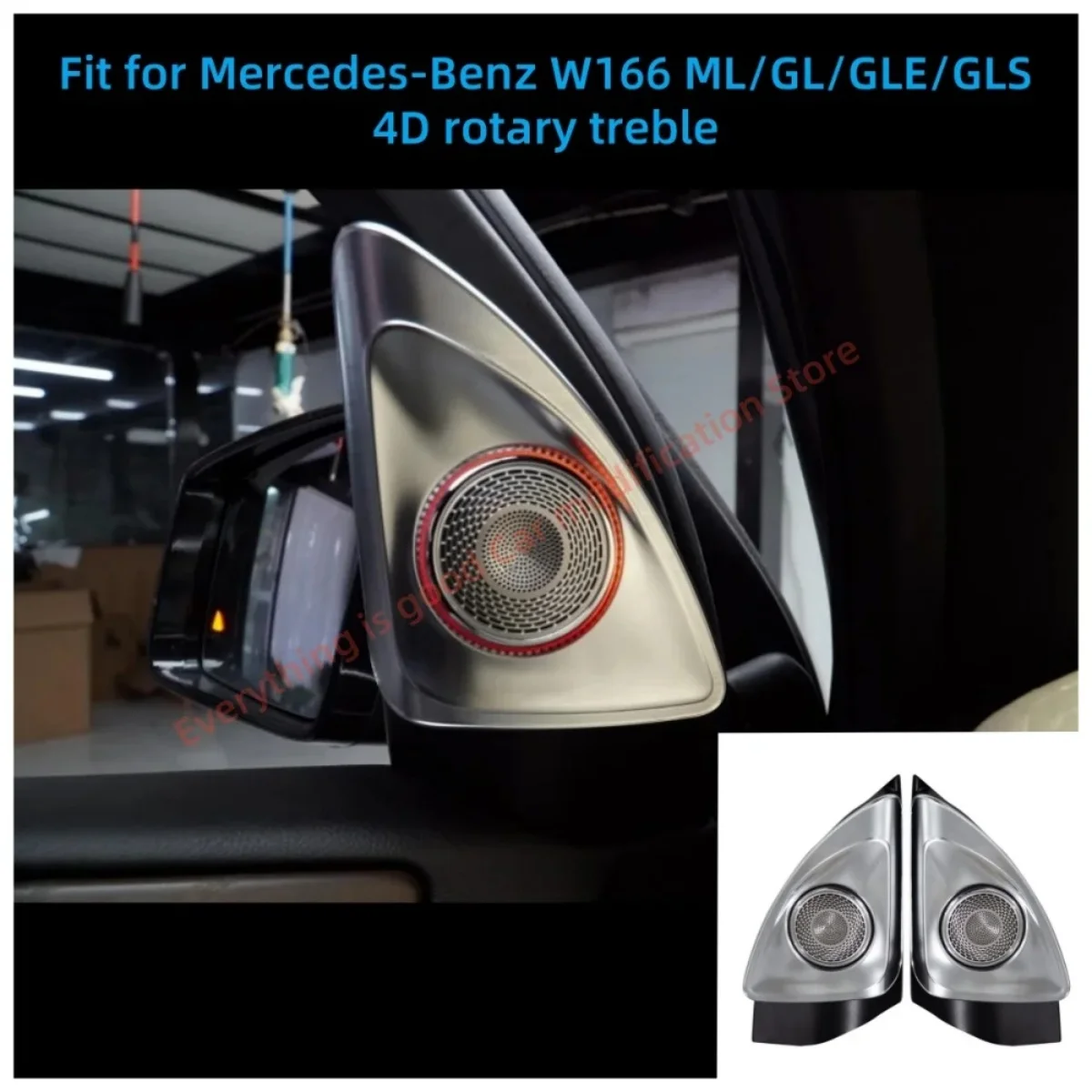 

For Mercedes Benz ML/GL/GLE/GLS W166 4D Rotating Tweeter Ambient Light Car Interior Lighting Upgrade APP Control Atmosphere Lamp