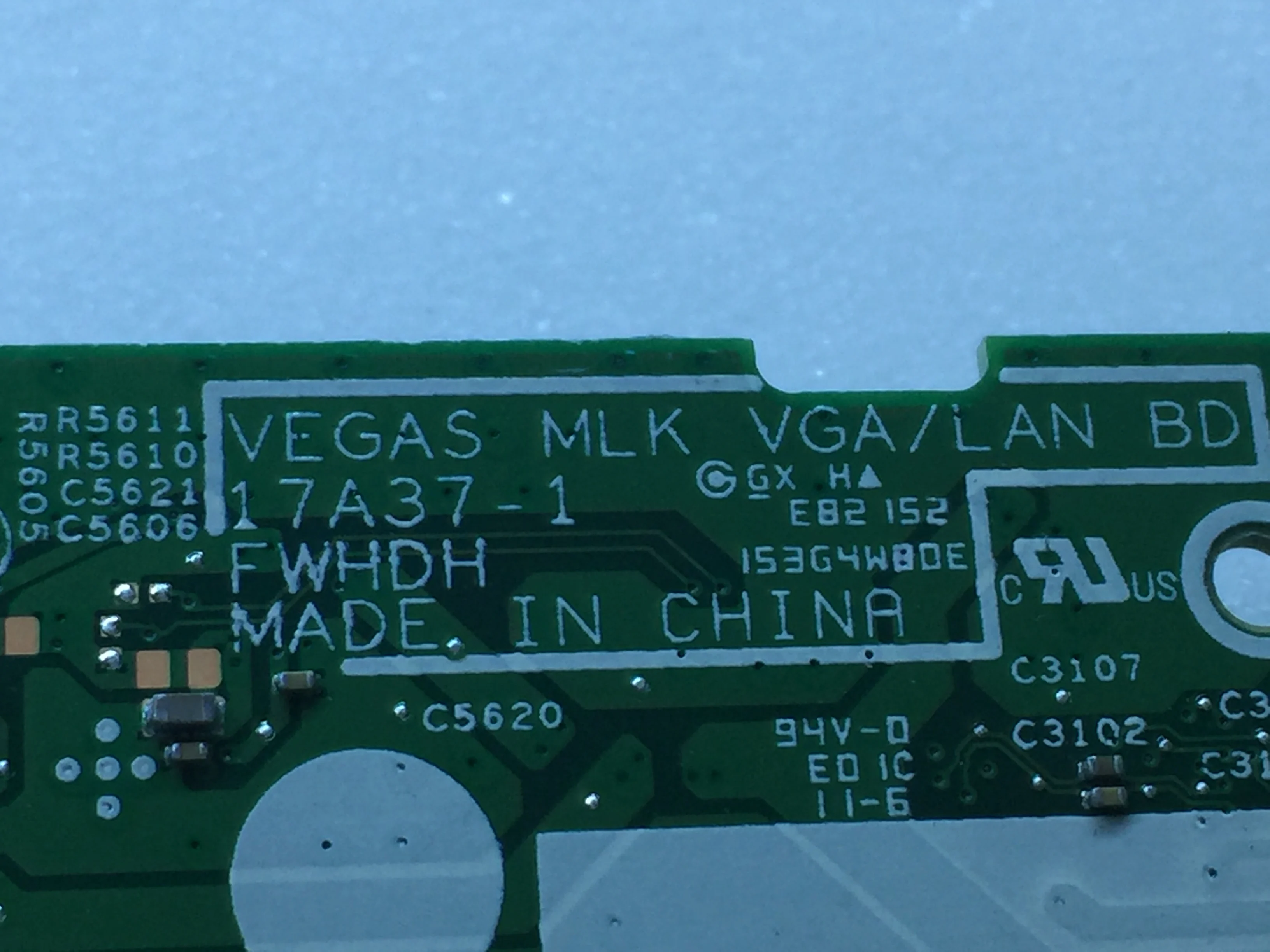 Original FWHDH FÜR Dell VEGAS MLK VGA LAN BOARD Test OK