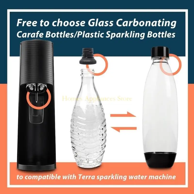 D0ABボトルアダプタープラスチック材料ソーダスボトルアクセサリー炭酸飲料用