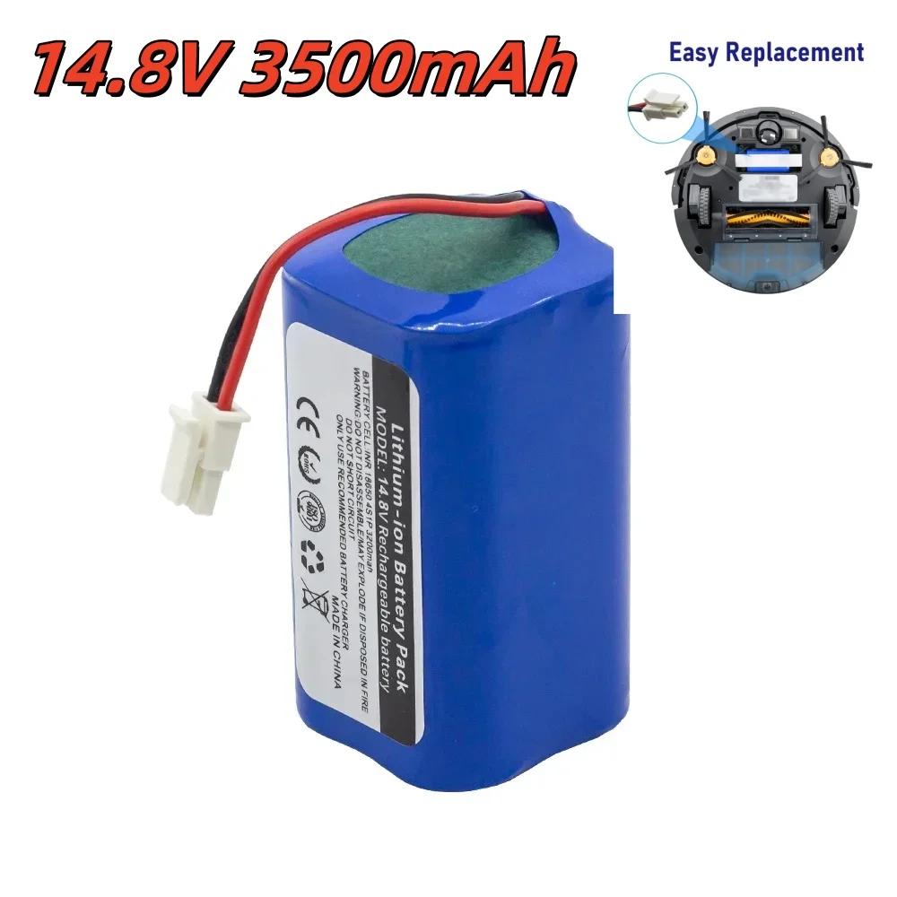 

. 14.8V 3500mAh Sweeping robot battery For Polaris Imou battery Battery of POLARIS 3200 Imou Bagotte BG800 KyvolE31 Coredy R750