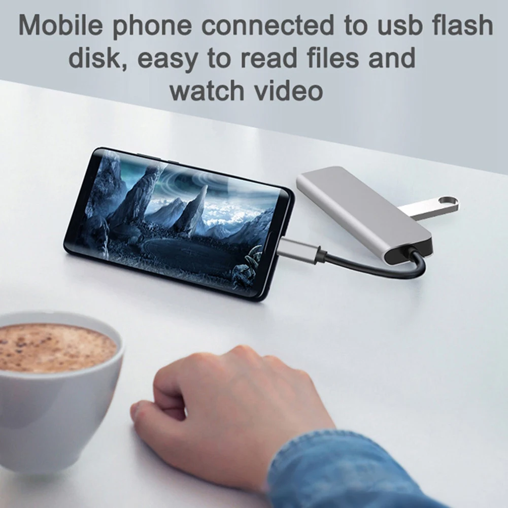 USB Docking Station , 7-In-1 Hub, With PD100W, SD/TF, -Compatible, 4 USB Multi-Port Adapter, For Laptops, Phones Easy To Use
