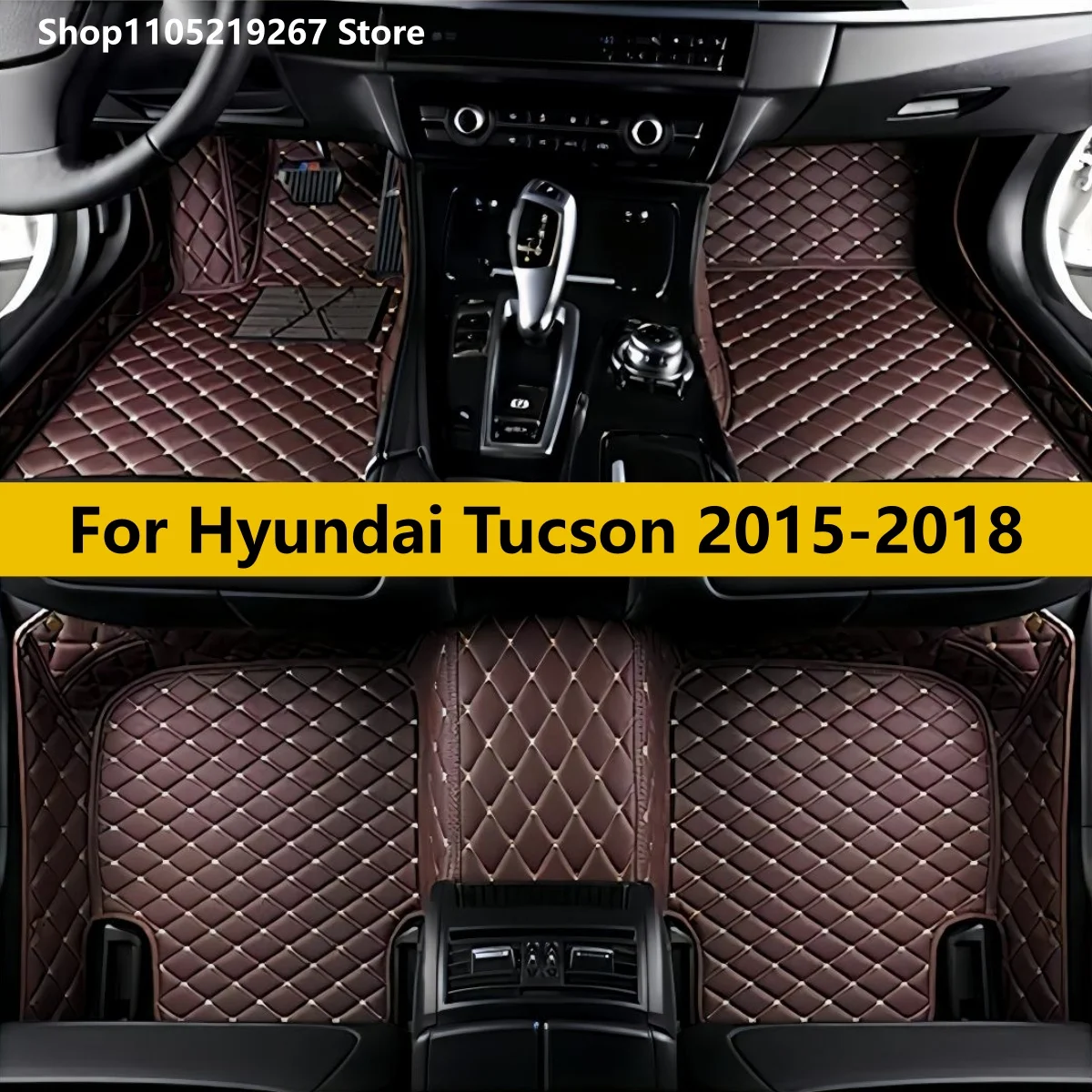 

For Hyundai Tucson 2015 2016 2017 2018 Auto Accessories Full Set Leather All Weather Cars Carpets Pads