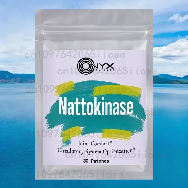 

30 патчей Nattokinase Transdermal Patches с красным дрожжевым рисом CoQ10, запросином, бромеленом - усиливателем иммунитета