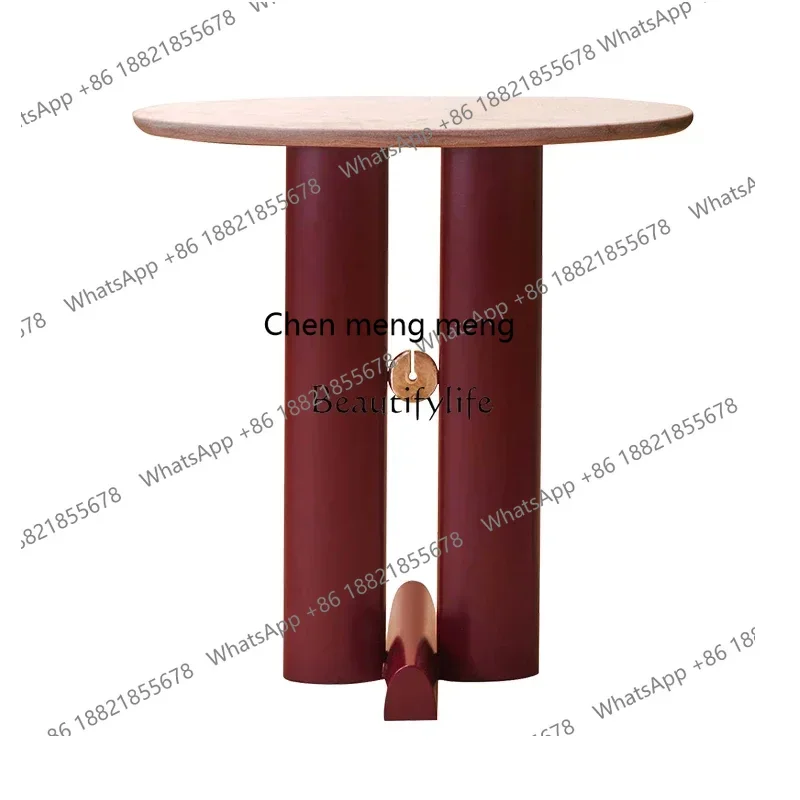 New style Italian simple acrylic coffee table club design sense edge few solid wood ss 8617