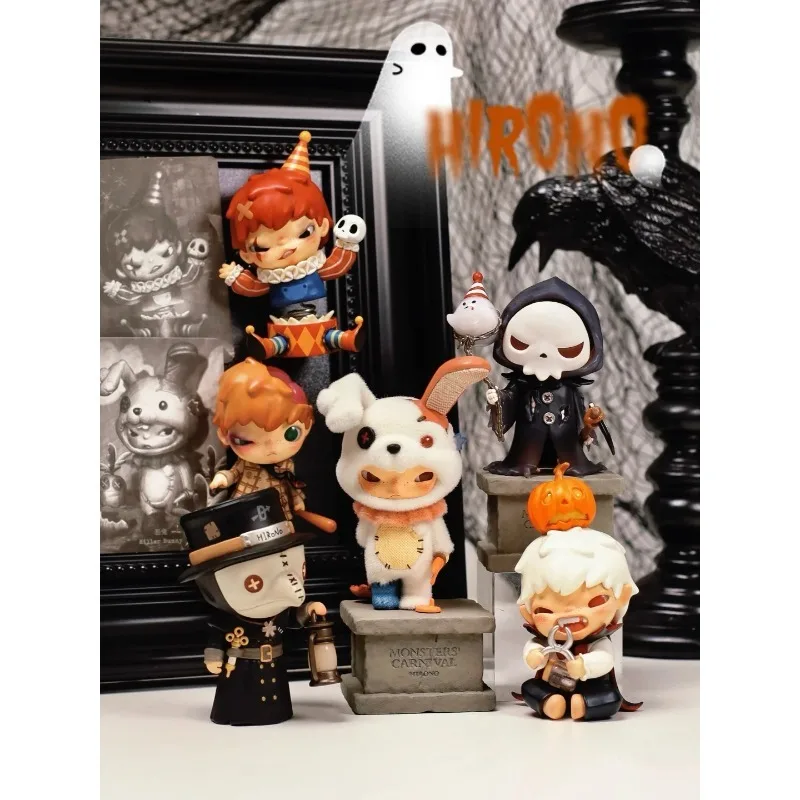 100% POPMART Hirono series figurines blind boxes trendy toys decorative items and action figure All Saints' Day series gifts
