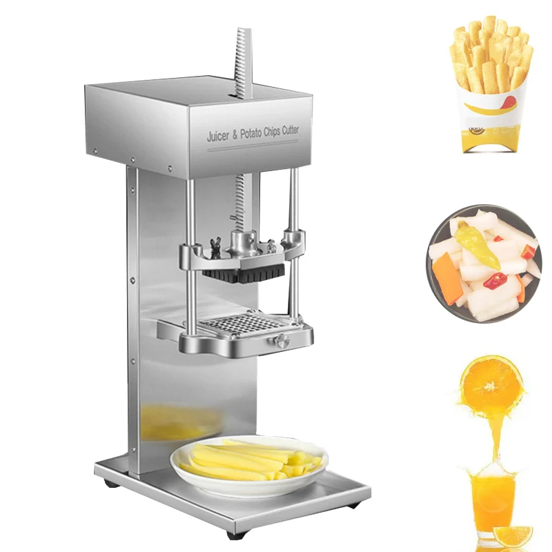 Electric Potato Chips Making Machine Potato Chips Slicer For French Fries