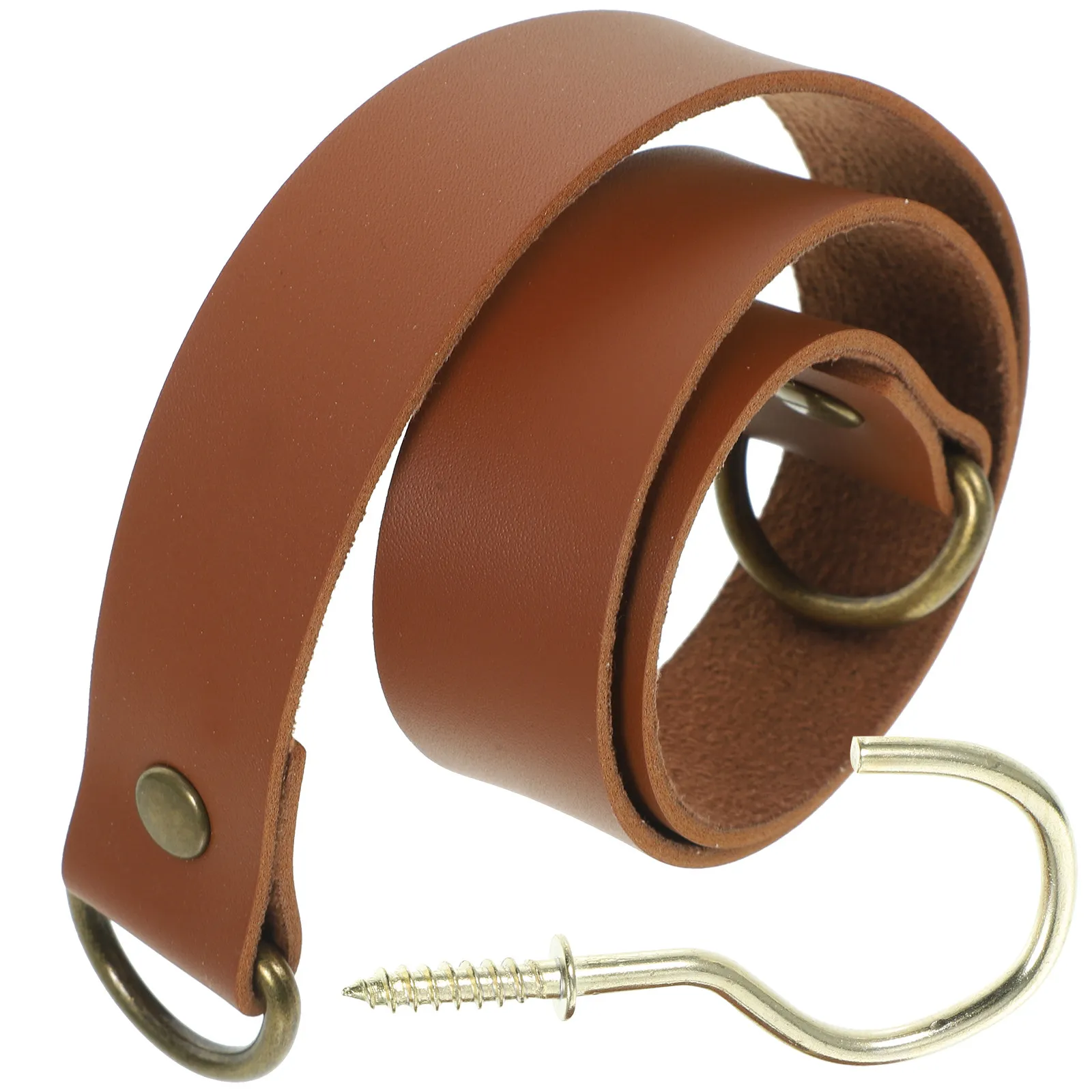 1Set PU Alloy Curtain Tiebacks Simple Stylish Brown Holdback for Curtains Door Shower Drapes Home Decor Space Saving