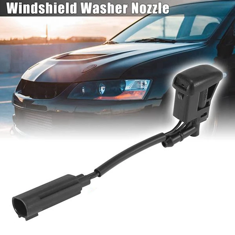 2X 61667110851 New Windshield Heated Washer Sprayer Nozzle Jet For BMW 1 Series E81 E82 E87 X3 E83 X5 E53 Z4 E85 E86