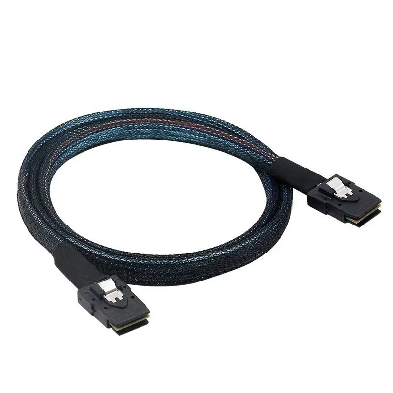 Mini SAS SFF-8087 to SFF-8087 Cord, Internal Mini SAS to Mini SAS Cable, Compatible with RAID or PCI Express Controller 0.5m 1m