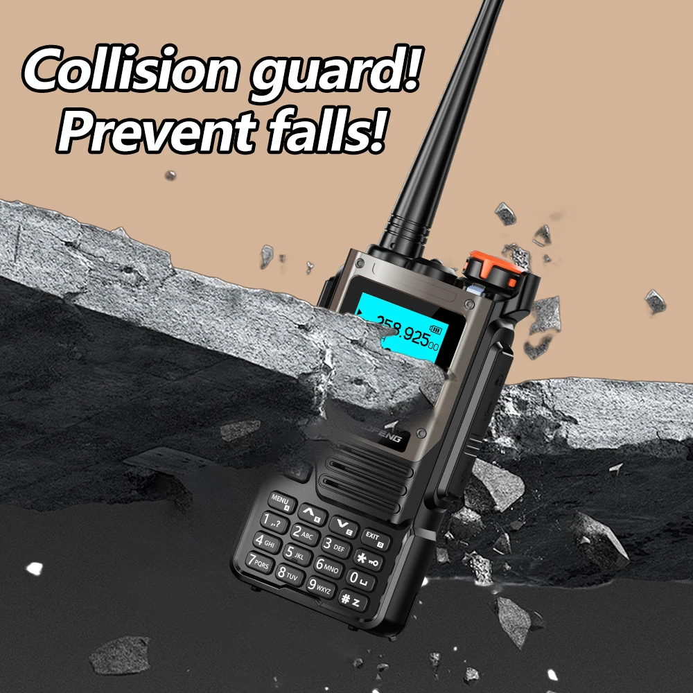 Baofeng UV-K61 VHF UHF لاسلكي تخاطب 999 قنوات Type-C AM بطارية تعمل في حالات الطوارئ DTMF NOAA قنوات الطقس UV-5R K6 K5(8)