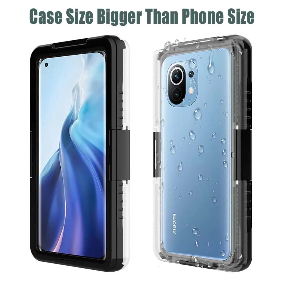 Waterproof Case for Xiaomi Poco F5 X5 F3 X4 X3 NFC M4 M3 Pro F4 GT F2 M5S M2 C31 Swimming Shockproof Cover Full Protection