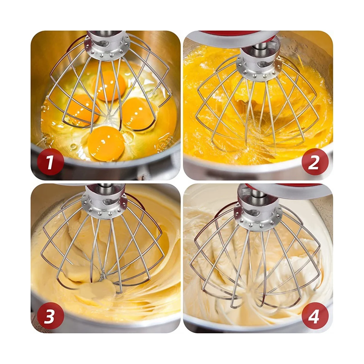 Mixer Aid สิ่งที่แนบมาสําหรับ 5 Quart Stand Mixer K5WW แส้ลวด & 5K7SDH Dough Hook & Mixer Aid Paddle