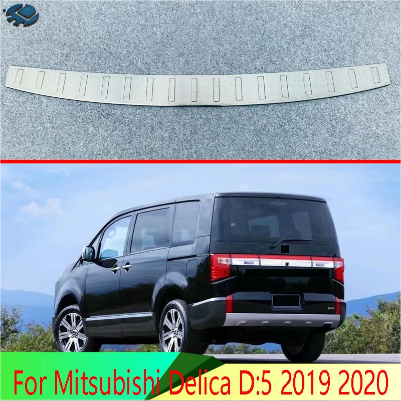 

Для Mitsubishi Delica D:5 2019 2020, защита заднего бампера из нержавеющей стали, оконный порог, внешние багажники, декоративная пластина, педаль