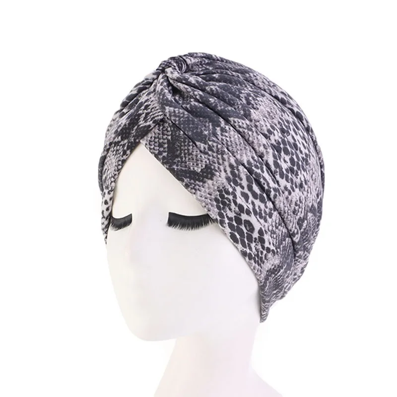 New Popular Lady Ethnic Style Turban Hat Print Indian Hat Women Muslim Cotton Bonnet For Sleep